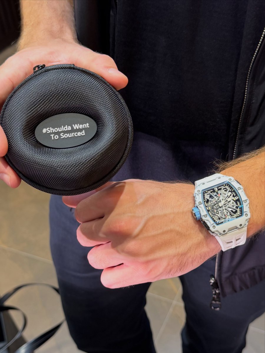 Watch case engraved #ShouldaWentToSourced